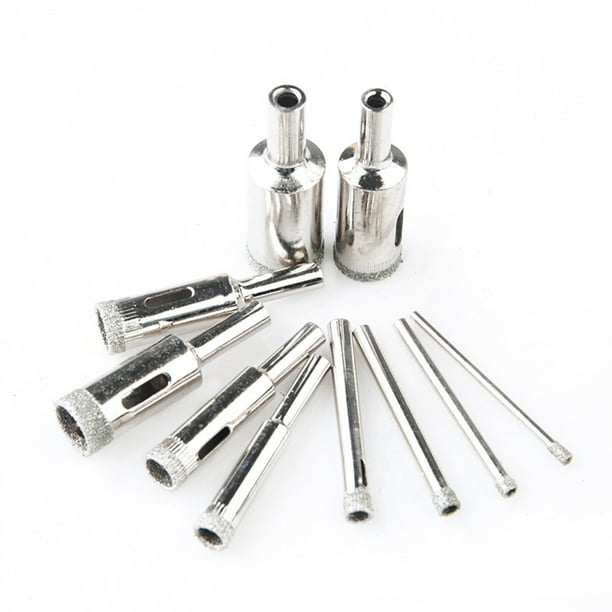 10pc 3-18mm Diamond Tip Hole Saw Ceramic Tile Cutting Drilling Stone Drill Bit 10pc 3-18mm Diamond Tip Hole Saw Ceramic Tile Cutting Drilling Stone Drill Bit